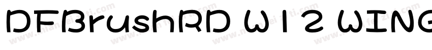 DFBrushRD W12 WING RKSJ H字体转换